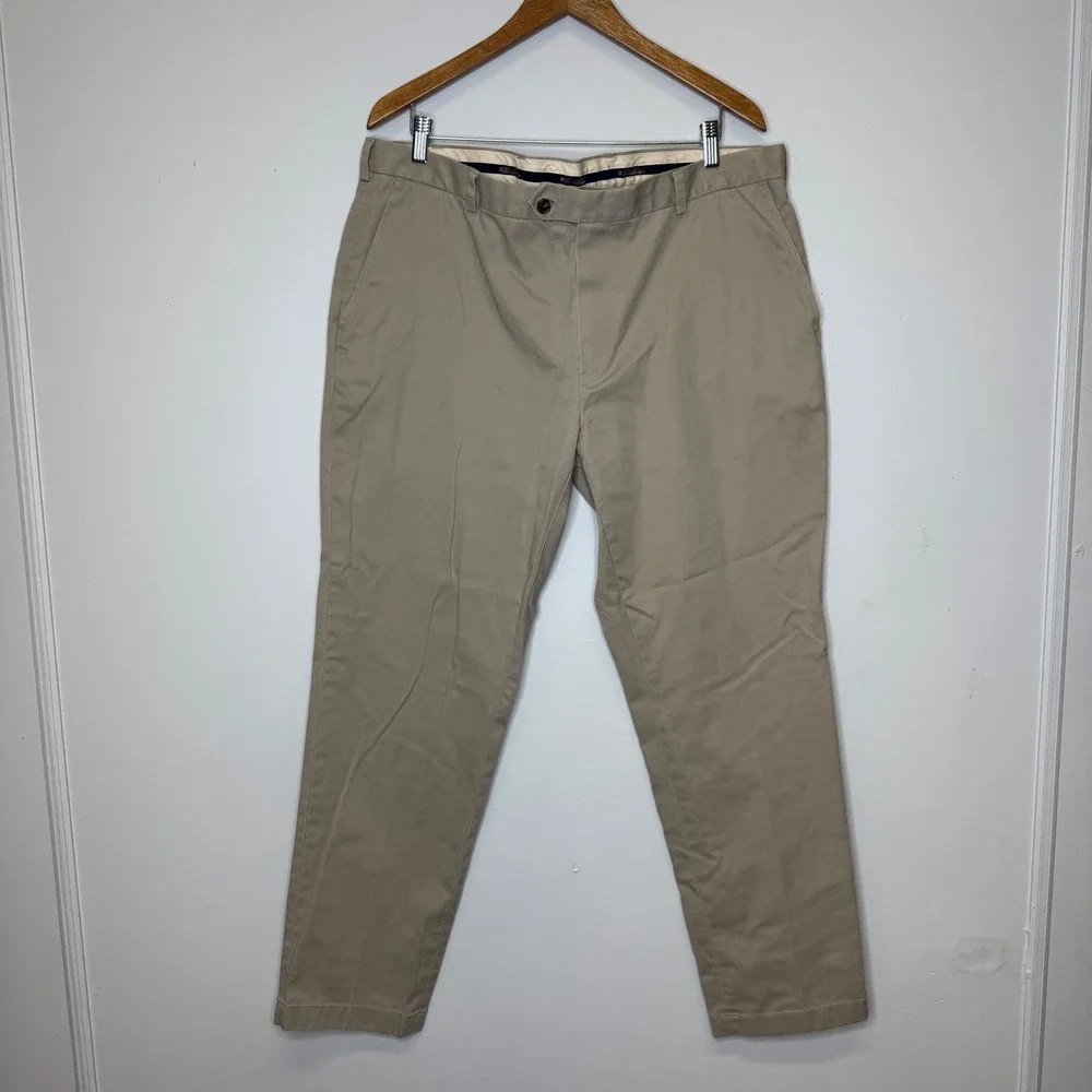 Brooks Brothers Advantage Chino Milano Khaki Pants Mens 40x32 Tan Cotton